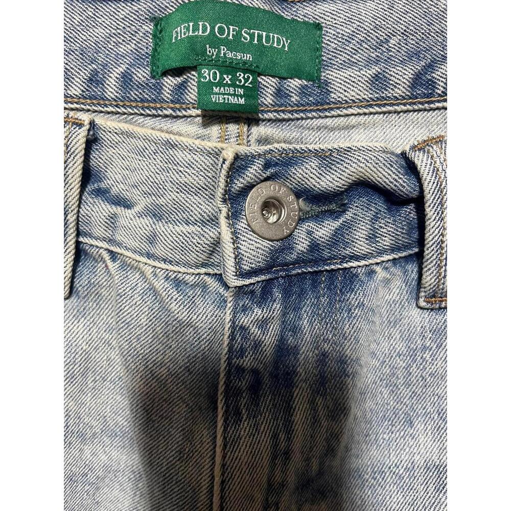 Field of Study PacSun Baggy Jeans Men’s 30x32 Light Wash Denim‎ NWT $95 - Picture 5 of 7